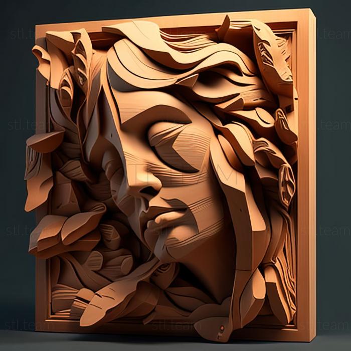 3D модель Леон Кролл, американський художник (STL)
